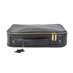 Valise de Rangement en Cuir Saco Hair