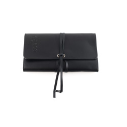 Trousse en cuir à fermeture lacet