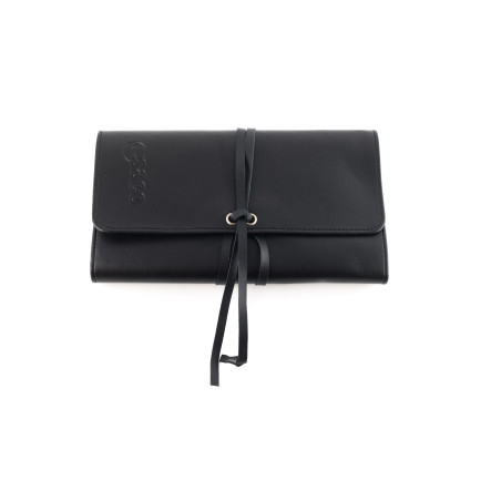 Trousse en cuir à fermeture lacet